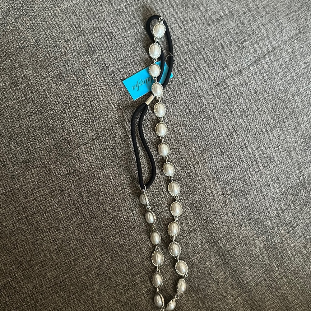 Jeweled elastic hair band